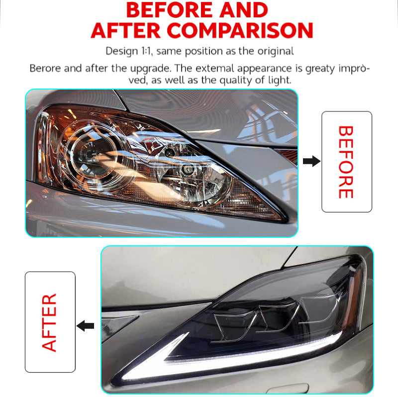 Fari anteriori a Led per Lexus IS250 / IS300 (2006–2012)