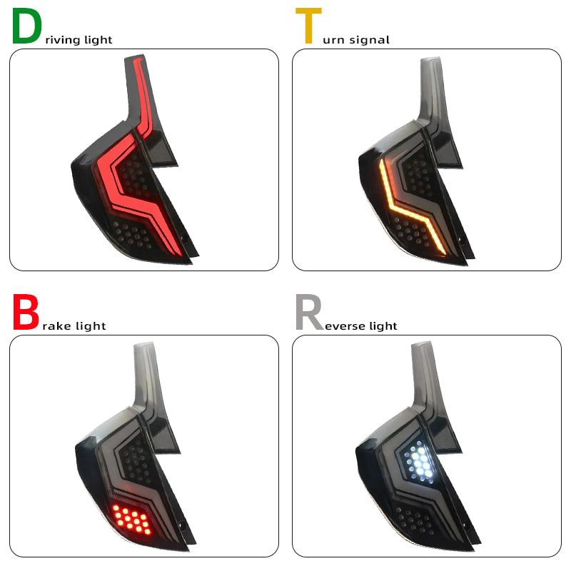 Luci posteriori a Led per Honda Fit Jazz (2014-2020)