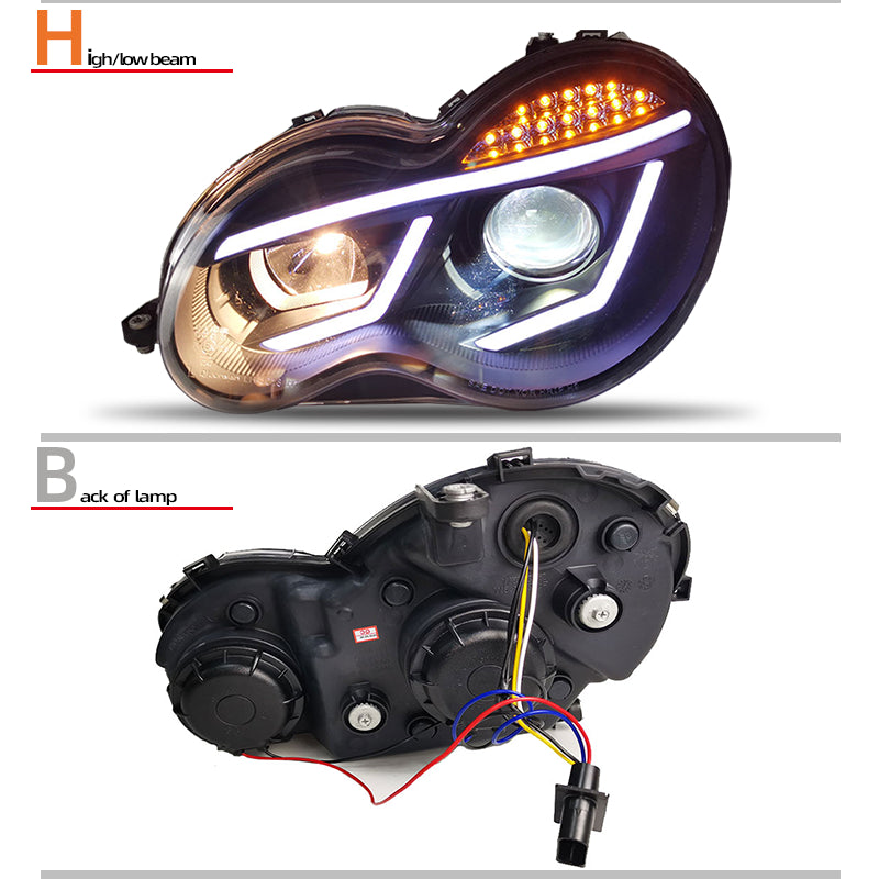 Fari anteriori a Led per Mercedes-Benz Classe C W203 (2000–2006)