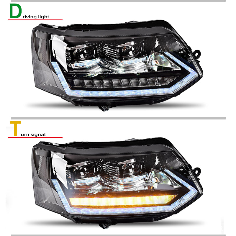 Fari anteriori a Led per VW Multivan T5 / Caravelle (2010–2015)