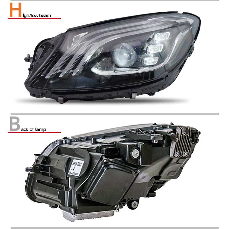 LED headlights for Mercedes-Benz S-Class W222 (2014–2018)