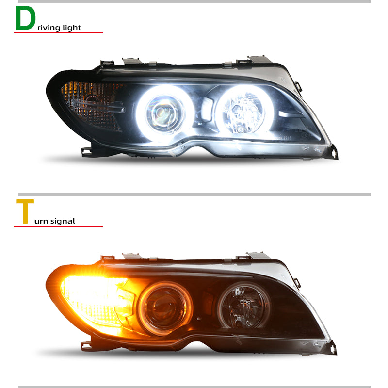 Fari anteriori a Led per BMW E46 coupé post-LCI (2003-2005)