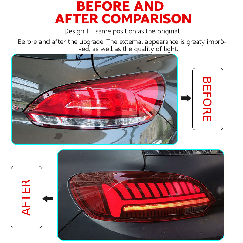Fari posteriori a Led per Volkswagen Scirocco (2009–2014)