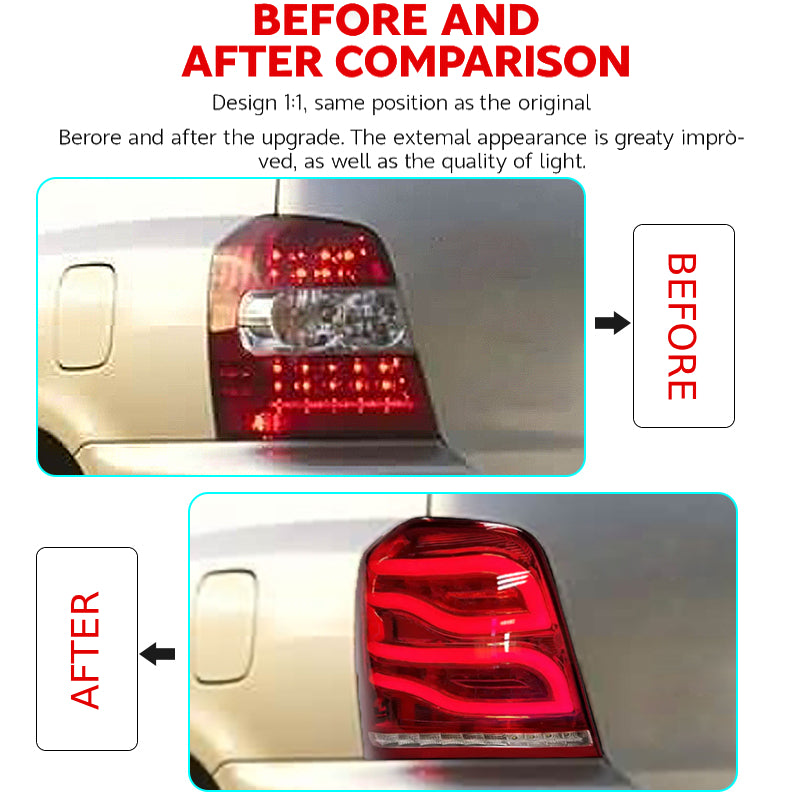 Luci posteriori a Led per Toyota Highlander (2001-2007)