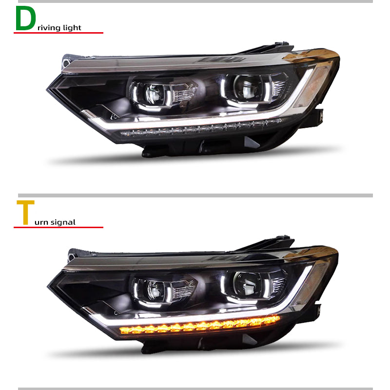 Fari anteriori a Led per VW Magotan B8 (2012–2016)