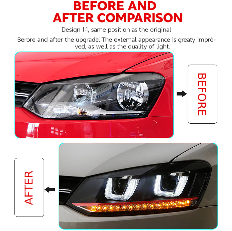 Fari anteriori a Led per VW Polo (2011–2018)