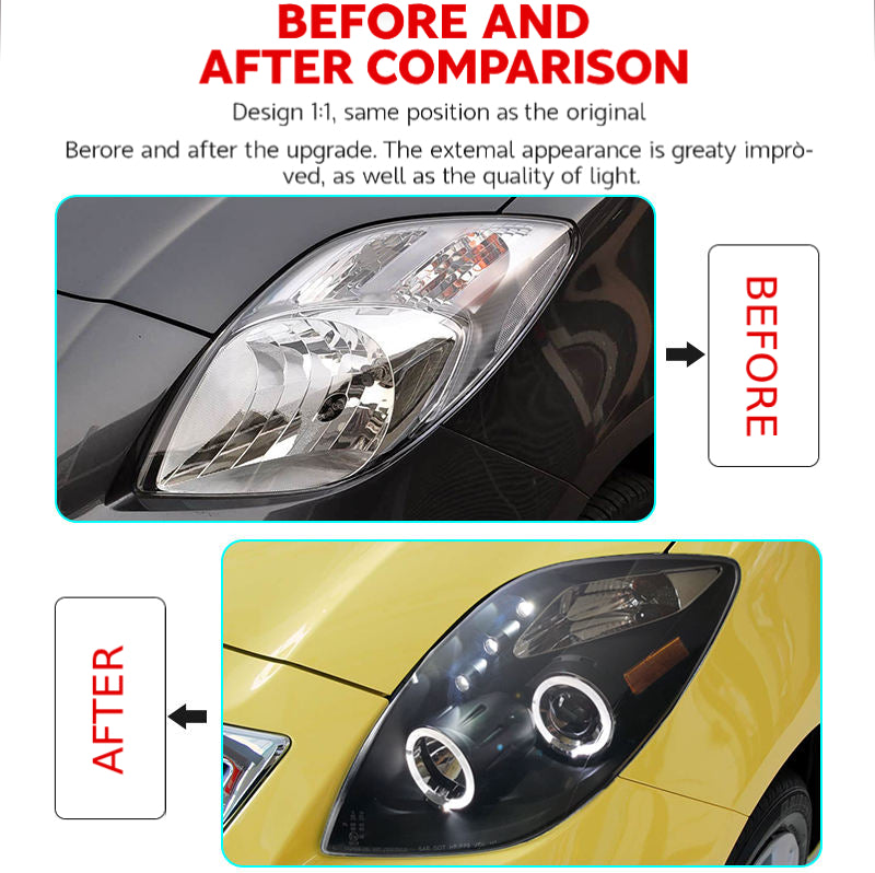 Fari anteriori a Led per Toyota Yaris (2008-2012)