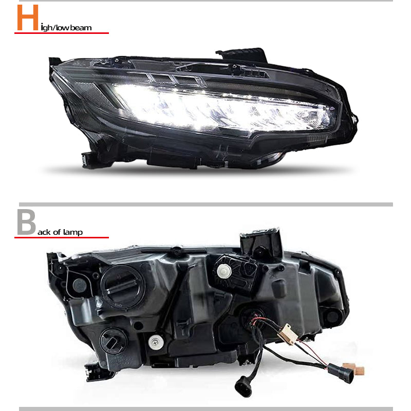Fari anteriori a Led per Honda Civic (2016-2021)