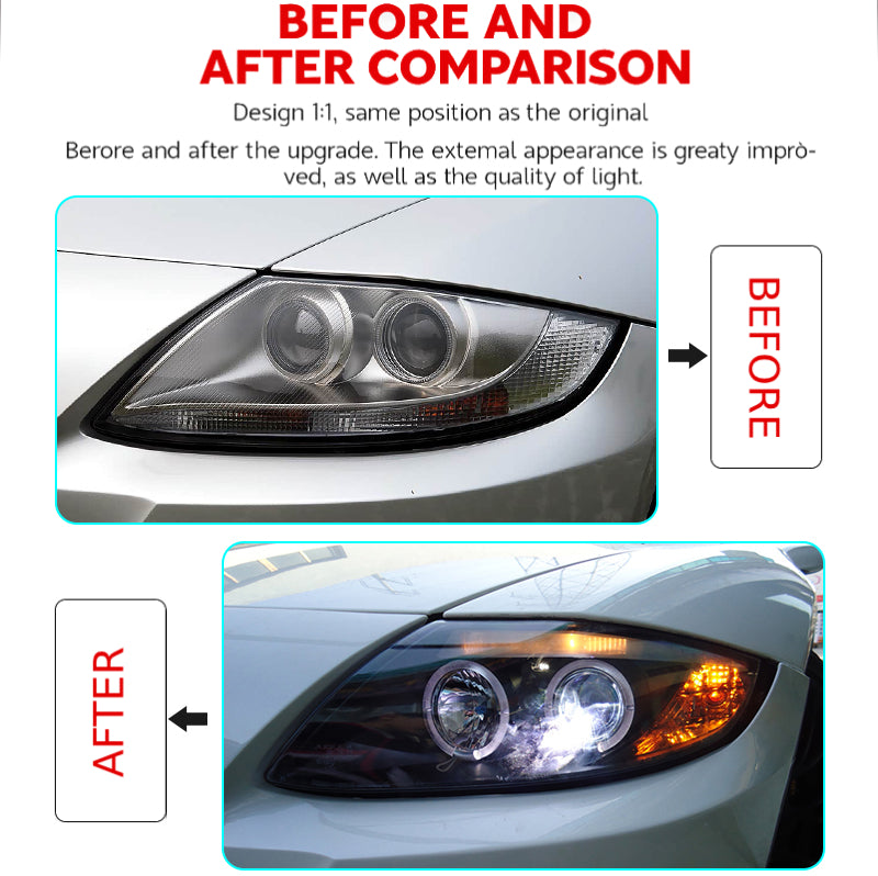 Fari anteriori a Led per BMW Z4 E85 (2003-2008)