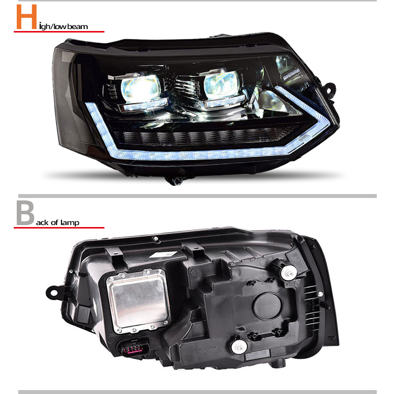 Fari anteriori a Led per VW Multivan T5 / Caravelle (2010–2015)