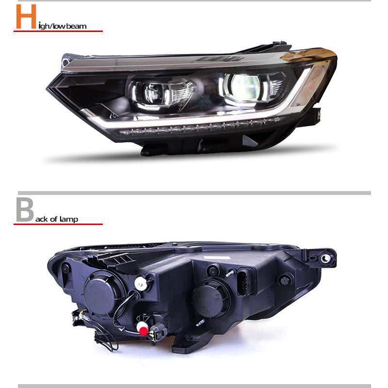 Fari anteriori a Led per VW Magotan B8 (2012–2016)
