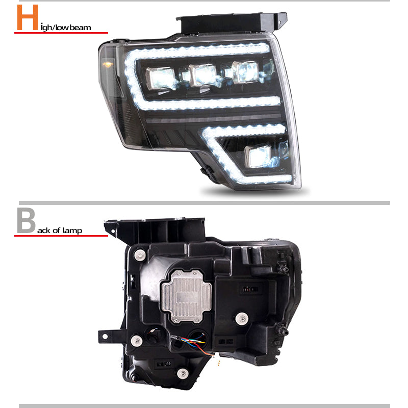 Fari anteriori a Led per Ford F-150 (2009–2014)