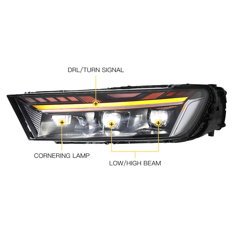 Fari anteriori a Led per Audi Q7 (2016–2019)