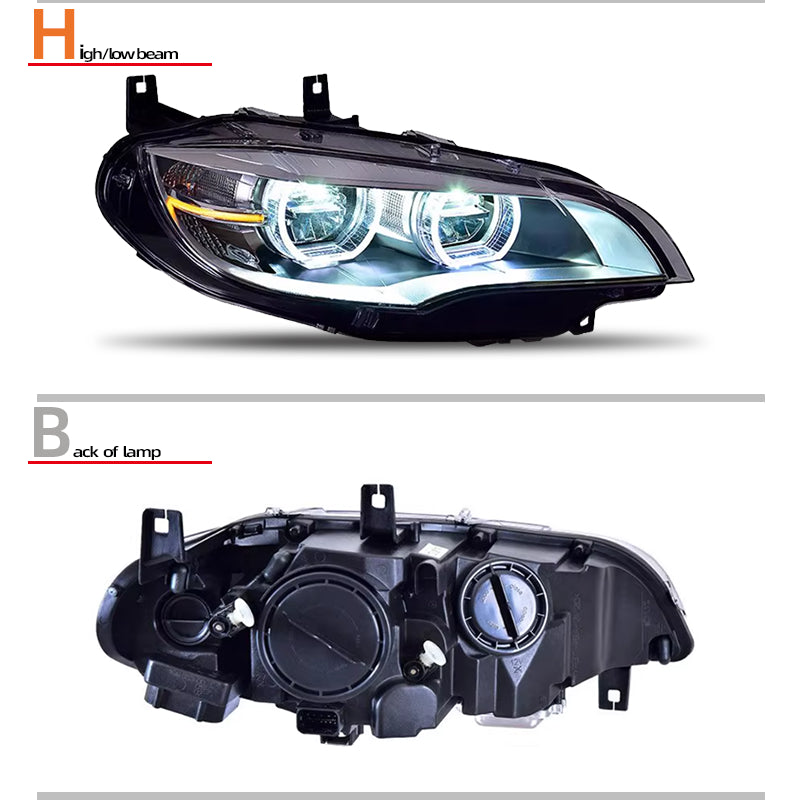 Fari anteriori per BMW X6 E71 (2008-2014)