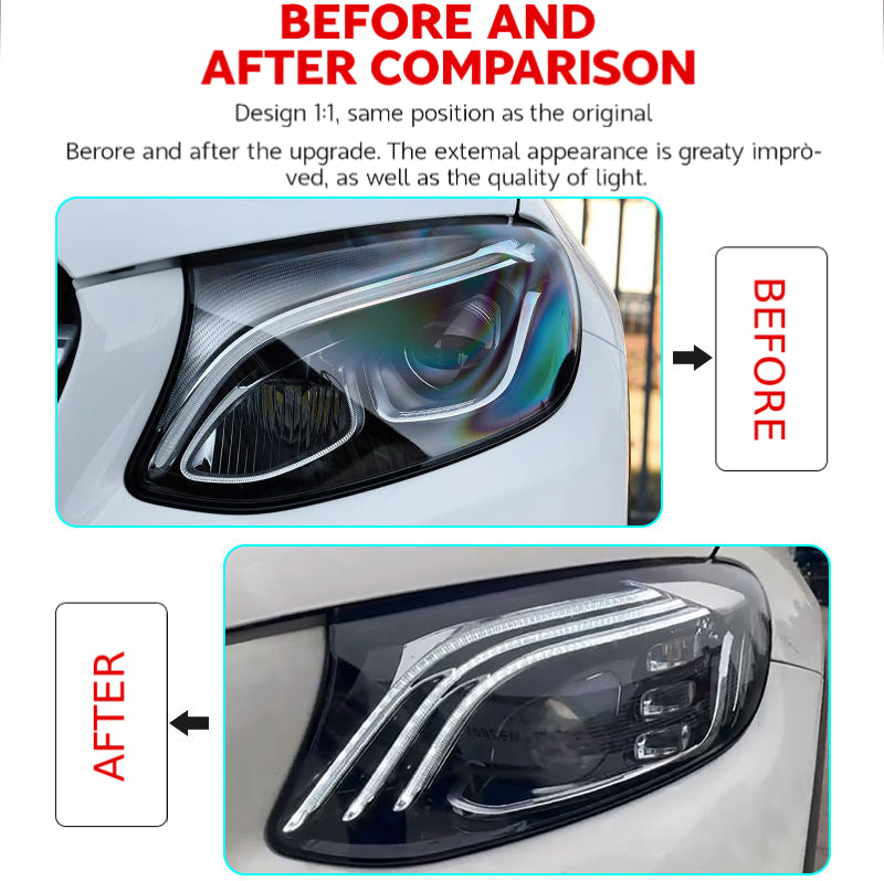 Fari anteriori a Led per Mercedes-Benz GLC W253 (2016–2019)