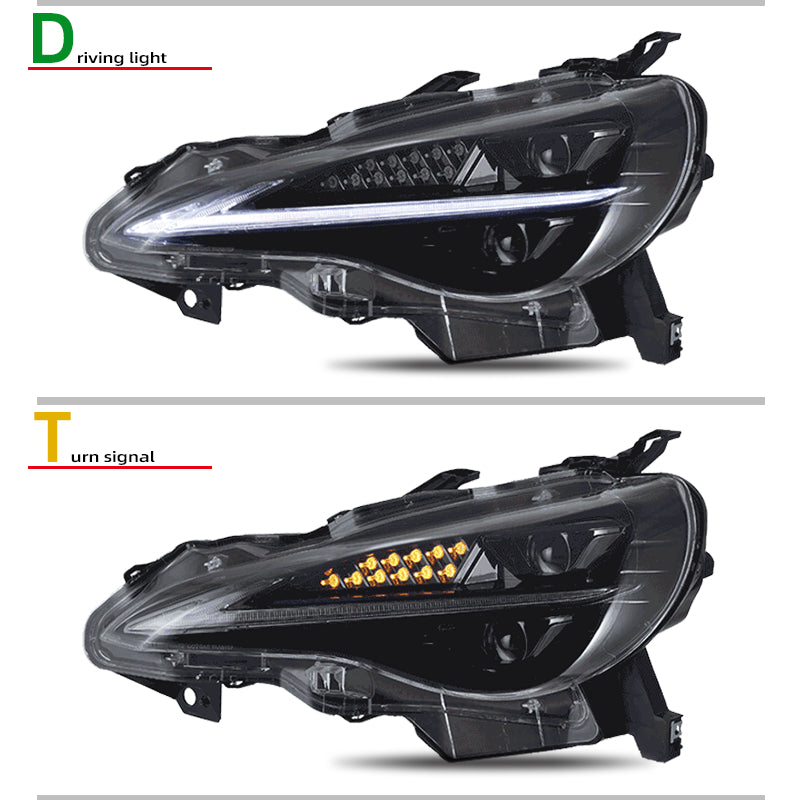 Fari anteriori a Led per Toyota GT86/Subaru BRZ (2012-2020)