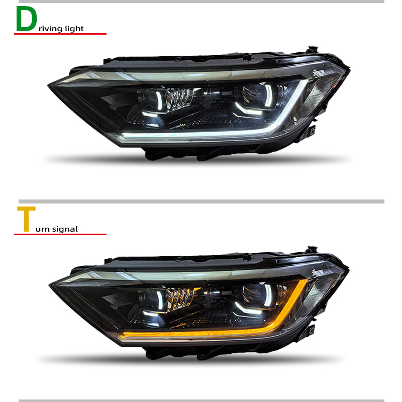 Fari anteriori a Led per VW Sagitar / Jetta (2019–2024)