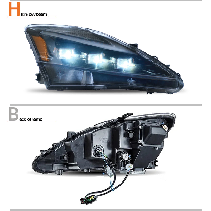 Fari anteriori a Led per Lexus IS250 / IS300 (2006–2012)