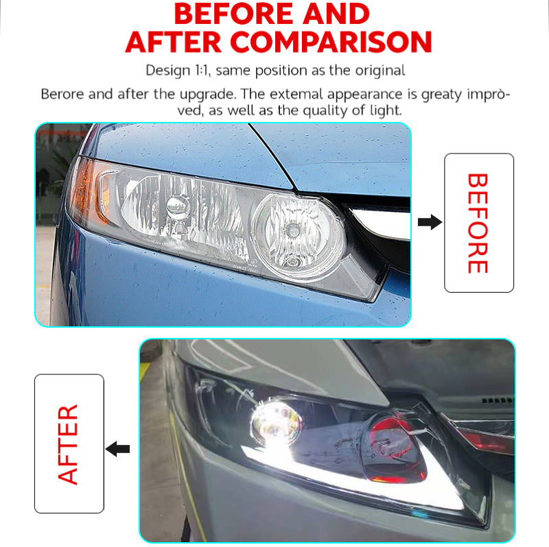 Fari anteriori a Led per Honda Civic (2006-2011)