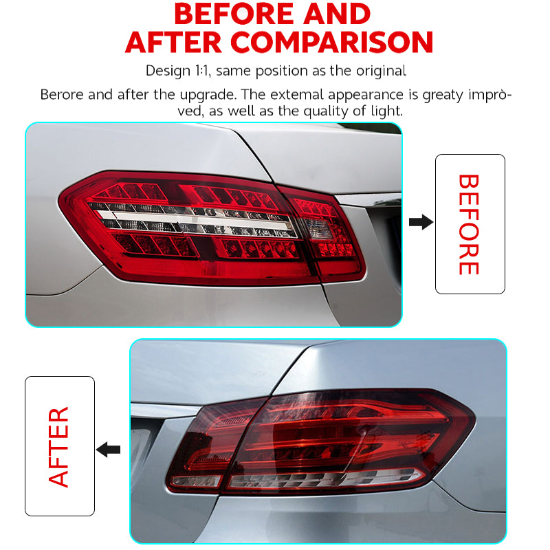 Luci posteriori a Led per Benz E-class W212 (2010-2015)