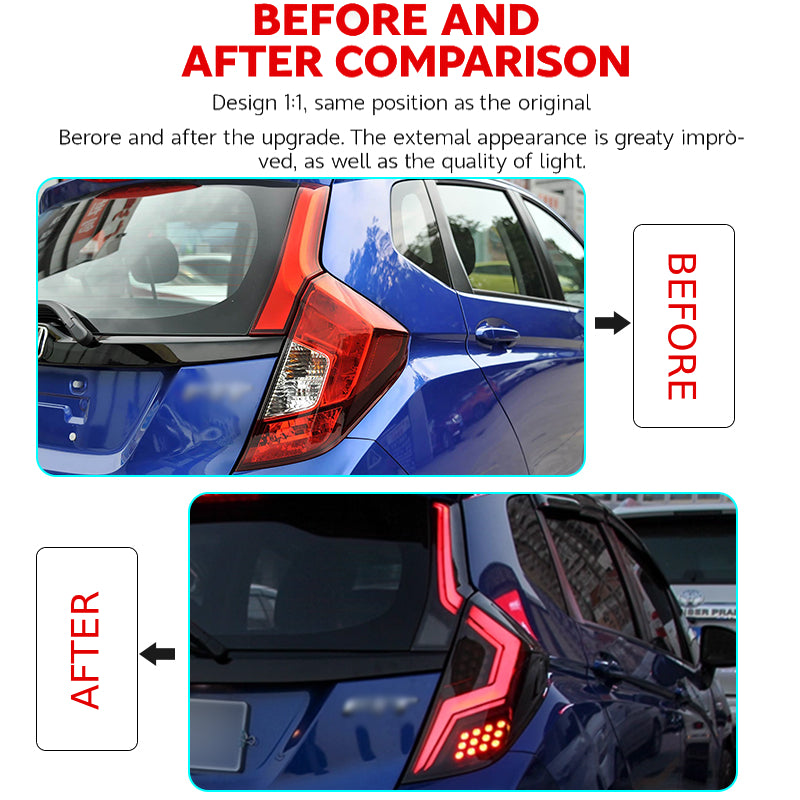 Luci posteriori a Led per Honda Fit Jazz (2014-2020)