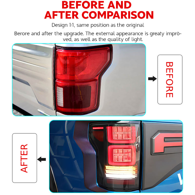 Fari posteriori a Led per Ford F150 (2015–2019)