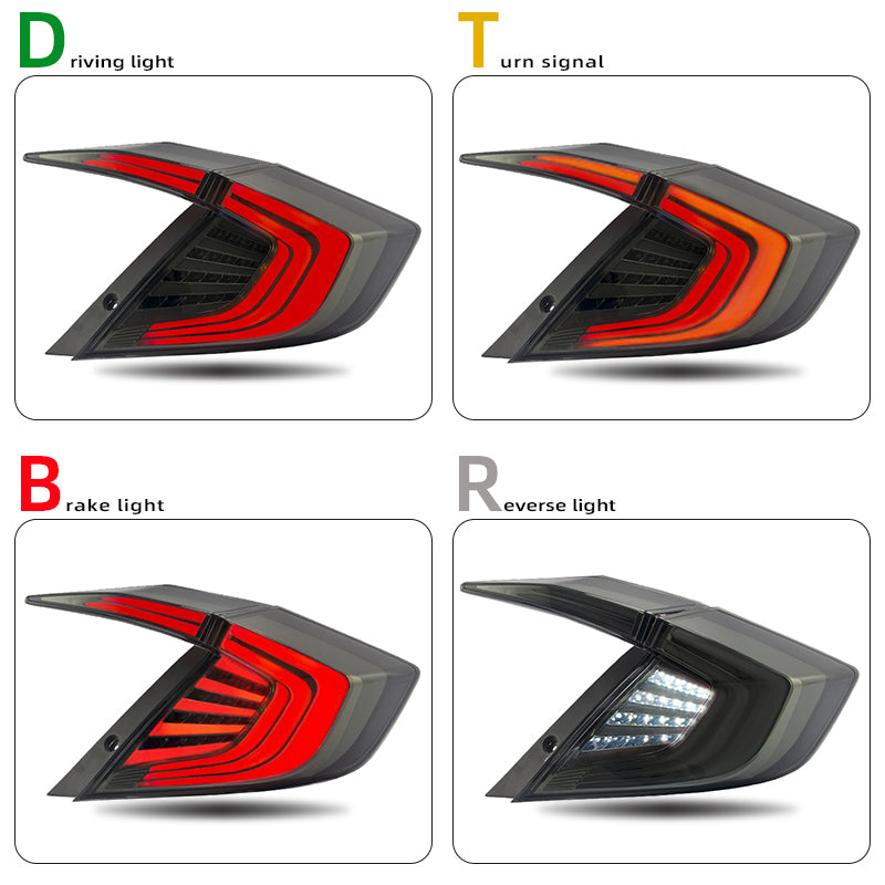 Luci posteriori a Led per Honda Civic (2016-2021)