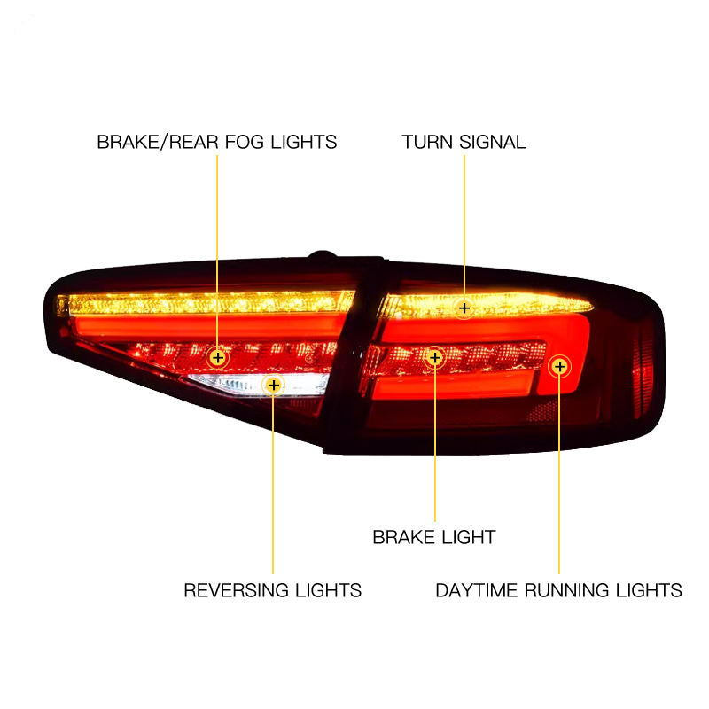 Fari posteriori a Led per Audi A4 / A4L B9 Berlina/Sedan (2013–2016)