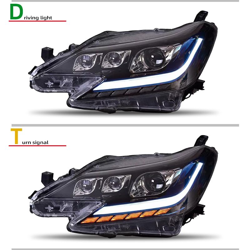 Fari anteriori a Led per Toyota Reiz Mark X (2013-2017)