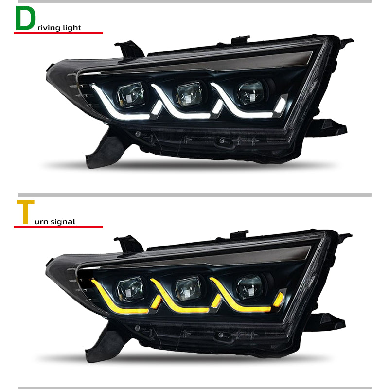 Fari anteriori a Led per Toyota Highlander (2012-2014)
