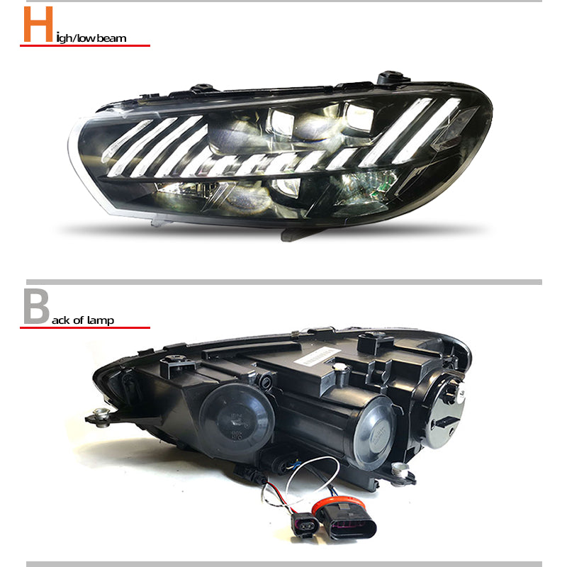 Fari anteriori a Led per VW Scirocco (2009–2016)