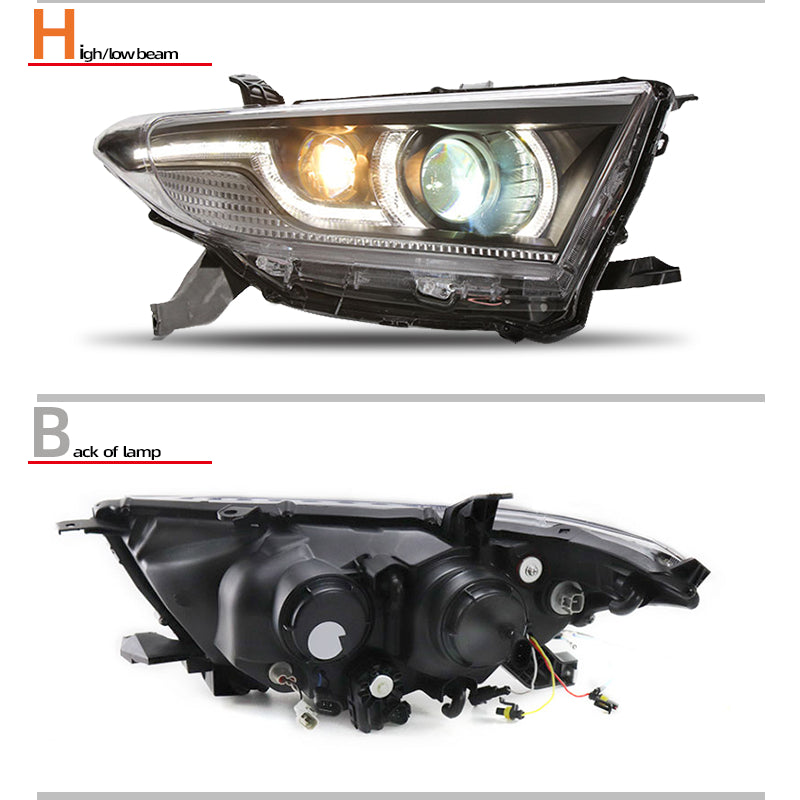 Fari anteriori a Led per Toyota Highlander (2012-2014)