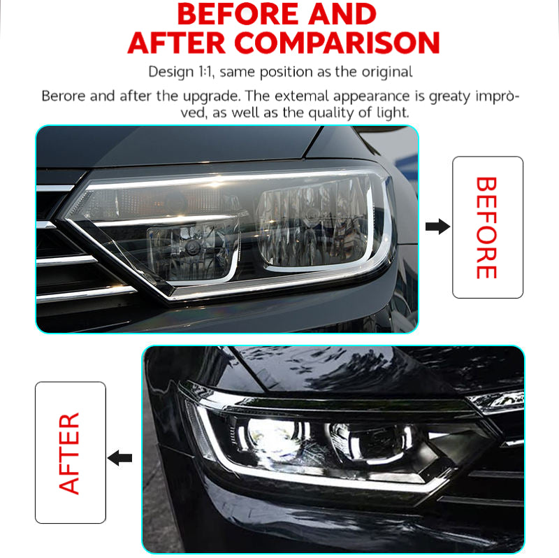 Fari anteriori a Led per VW Magotan B8 (2012–2016)