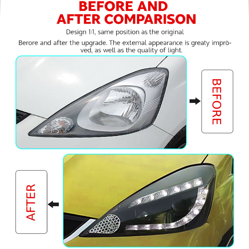 Fari anteriori per Honda Fit/Jazz (2008-2010)