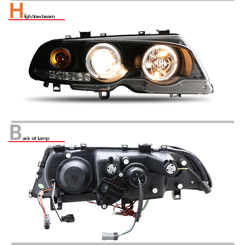 Fari anteriori a Led per BMW E46 coupé pre-LCI (1999-2003)