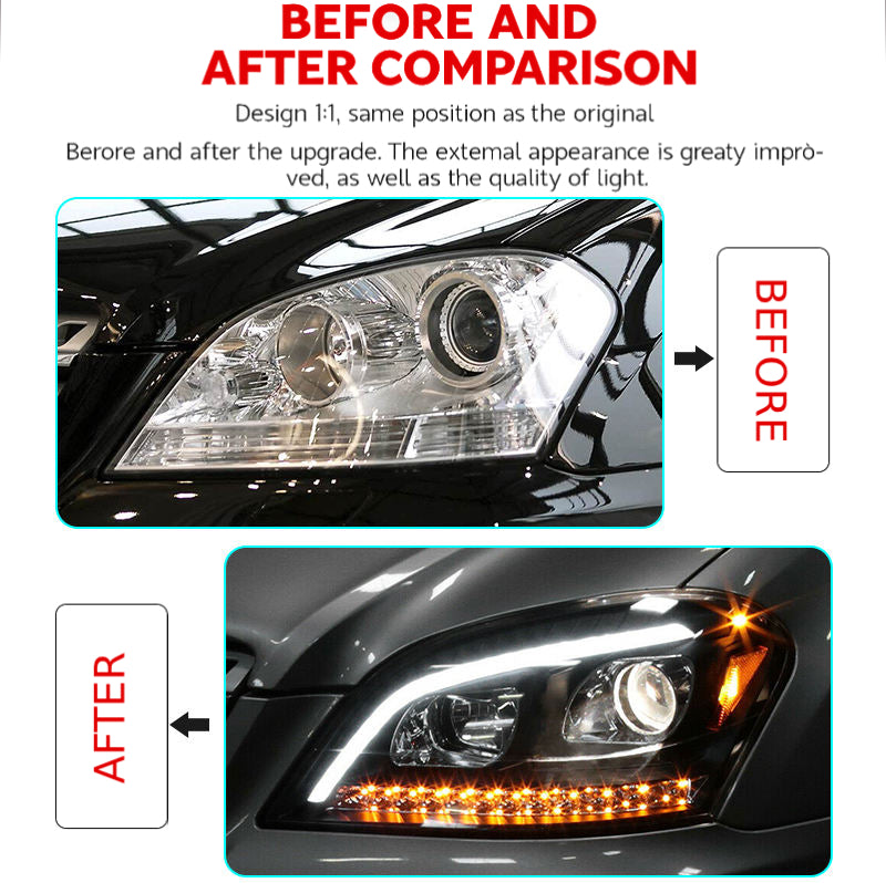 Fari anteriori a Led per Mercedes-Benz ML W164 (2005–2008)