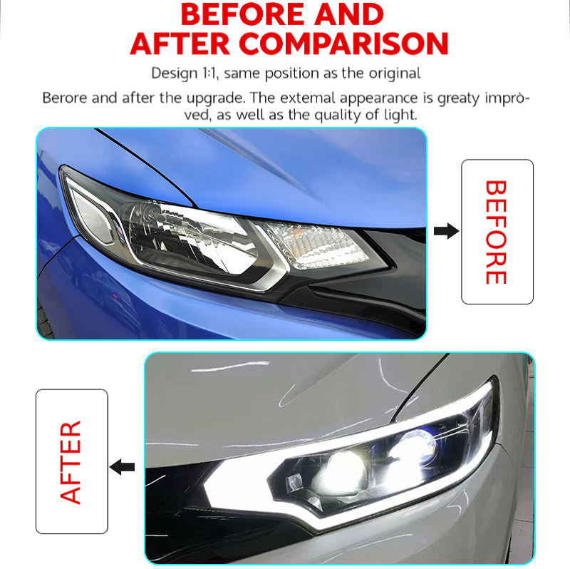 Fari anteriori a Led per Honda Fit (2014-2020)
