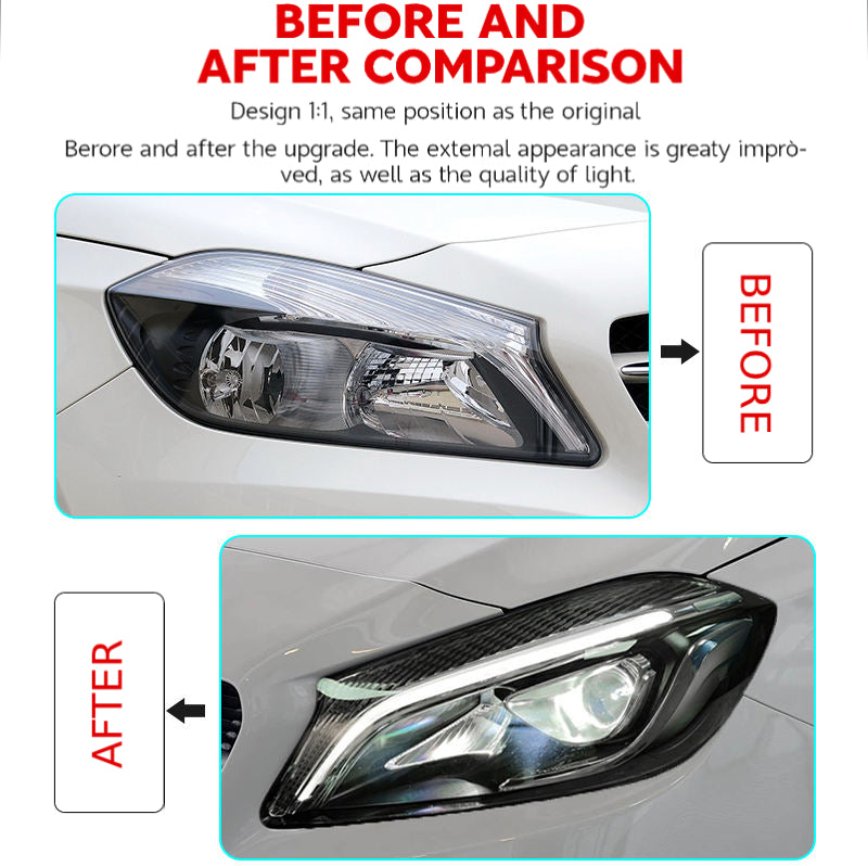 Fari anteriori a Led per Mercedes-Benz Classe A A180 (2013–2018)