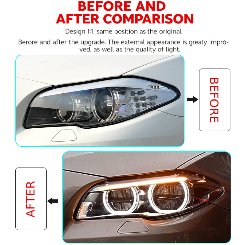 Fari anteriori a Led per BMW f10/18 (2011-2017)