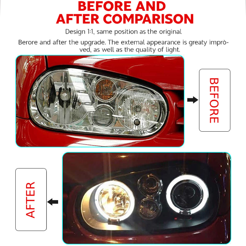 Fari anteriori a Led per VW Golf 4 (1998–2008)