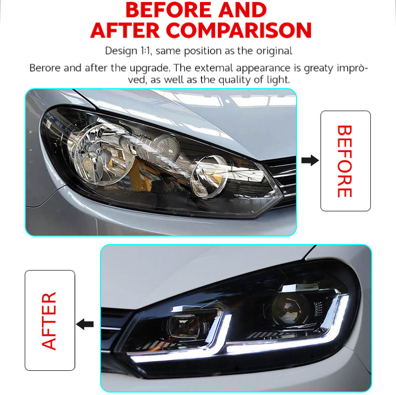 Fari anteriori a Led per VW Golf 7 (2013–2016)