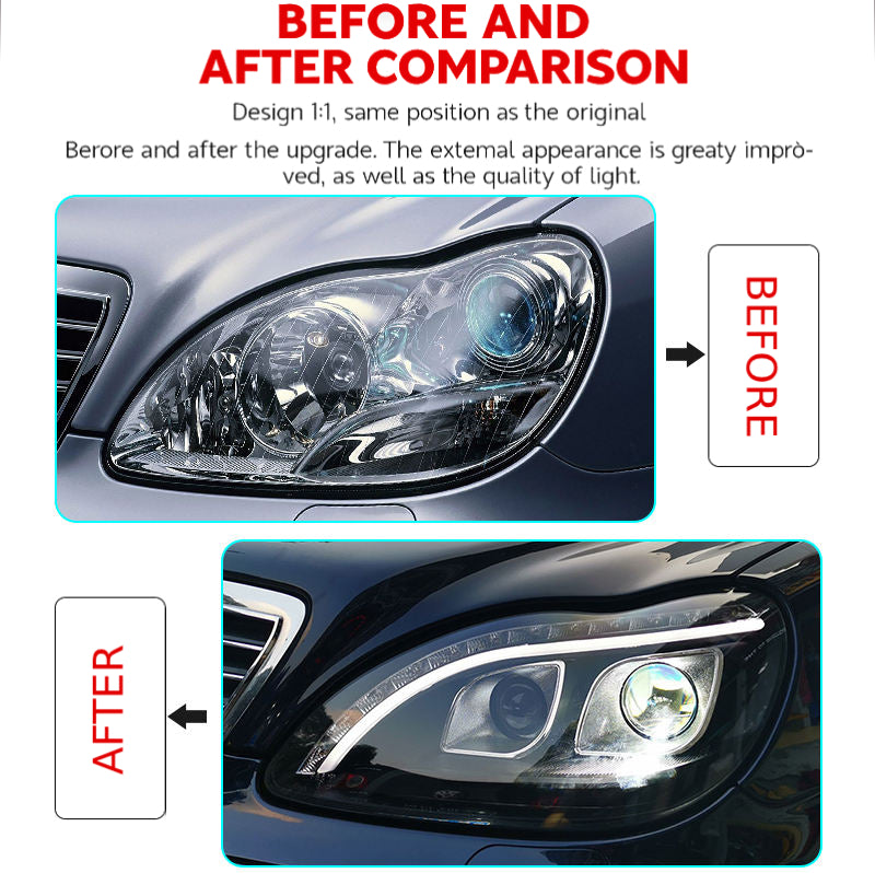 Fari anteriori a Led per Mercedes-Benz Classe S W220 (1998–2005)