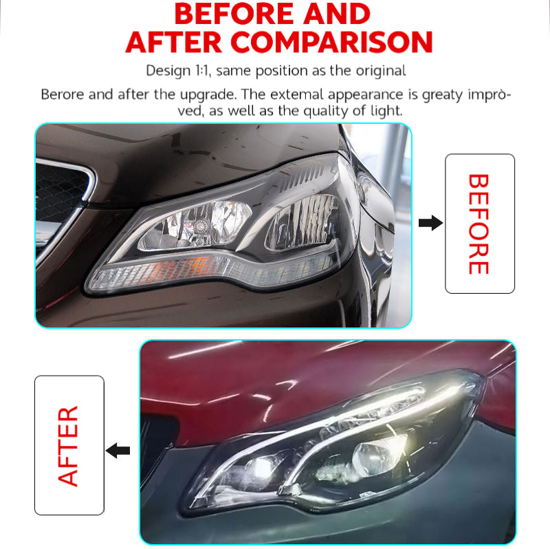 Fari anteriori a Led per Mercedes-Benz Classe E Coupé W207 (2014–2016)