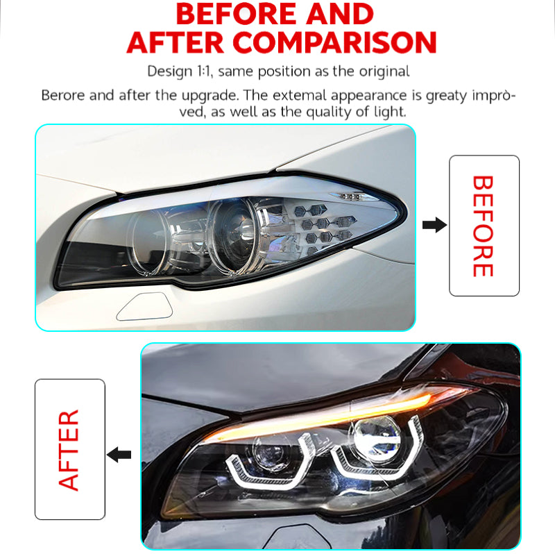 Fari anteriori a Led per BMW F10/18 (2011-2017)