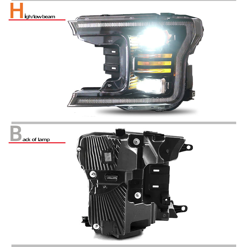 Fari anteriori a Led per Ford F150 (2018–2019)