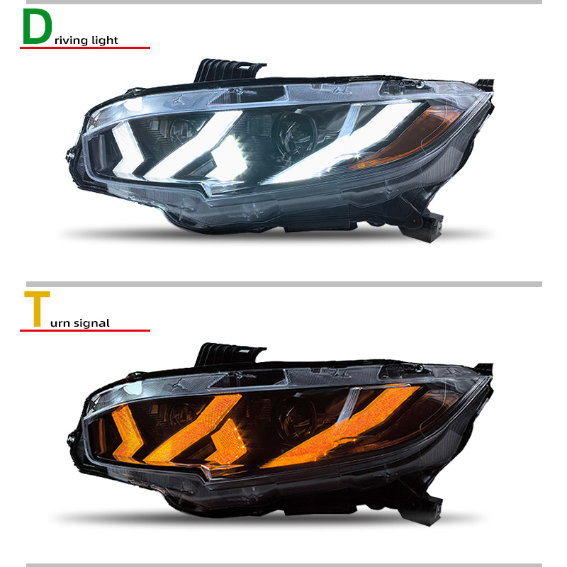 Fari anteriori a Led per Honda Civi (2016-2021)