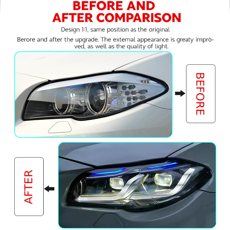 Fari anteriori a Led per BMW F10/18 (2011-2017)