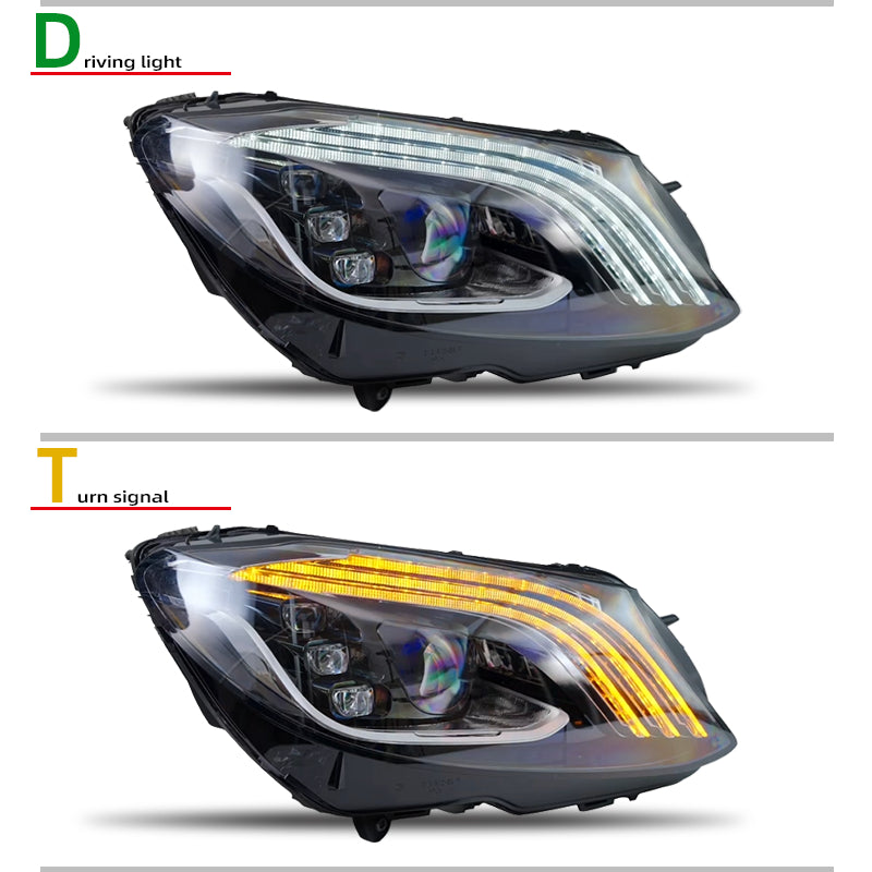 LED headlights for Mercedes-Benz C-Class W205 (2015–2021)