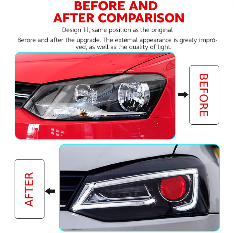 Fari anteriori a Led per VW Polo (2011–2018)