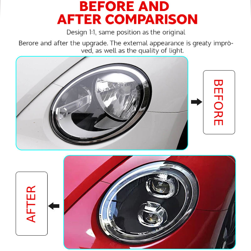 LED headlights for VW Beetle (2013–2021)
